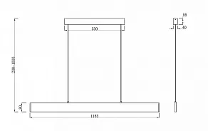 Подвесной светильник Maytoni Step P010PL-L30W