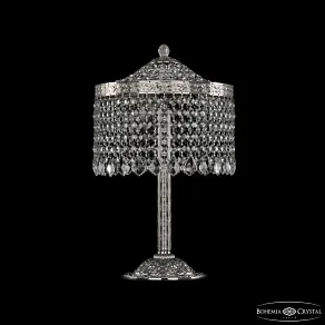 Настольная лампа декоративная Bohemia Ivele Crystal 1920 19201L6/25IV Ni Leafs
