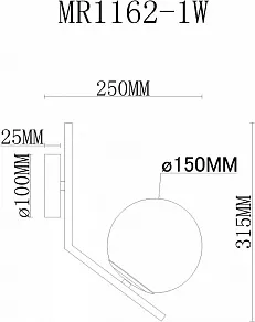 Бра MyFar Pierre MR1162-1W