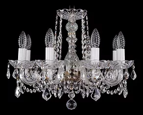 Подвесная люстра Bohemia Ivele Crystal 1402 1402/8/160/Pa/Leafs