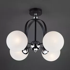 Люстра на штанге Eurosvet Globe 70082/4 хром/черный
