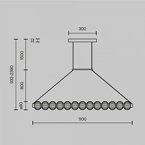 Подвесной светильник Maytoni Amulet MOD555PL-L18G3K