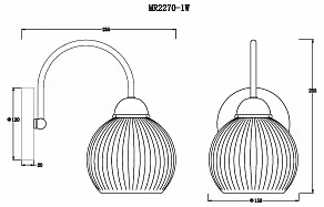 Бра MyFar Flora MR2270-1W