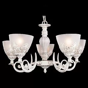 Подвесная люстра Eurosvet 60010 60010/5 белый с золотом