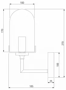 Бра Eurosvet Pluto 60156/1 хром