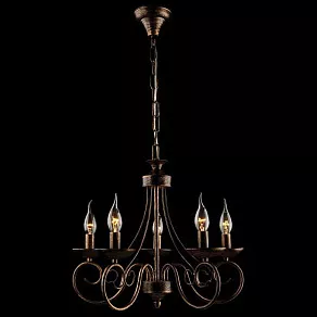 Подвесная люстра Eurosvet Provence 22404/5 черный с золотом