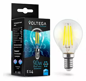Лампа светодиодная Voltega Globe E14 9W Graphene E14 7Вт 4000K 7137
