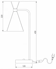 Настольная лампа офисная Bogate's Glustin 01109/1
