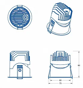 Встраиваемый светильник Fiberli 1005 12130601