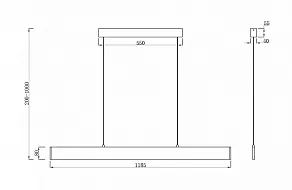 Подвесной светильник Maytoni Step P010PL-L30W4K