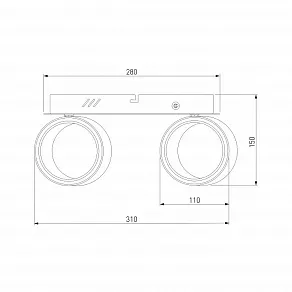 Бра Eurosvet Tokyo 20068/2 LED белый 10W