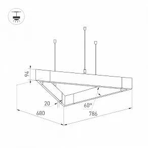 Подвесной светильник Arlight LINEAIR FLAT 032993
