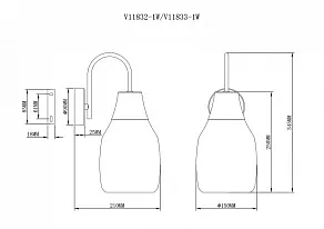 Бра Moderli Adalina V11833-1W