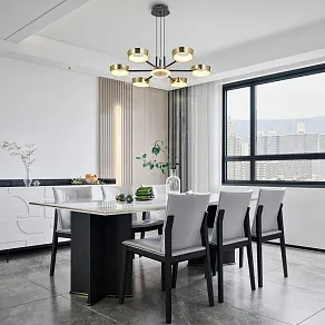 Подвесная люстра Arte Milano Ferrara-71079 271079/6 BK/GD