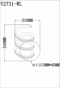 Бра Moderli Illiada V2731-WL