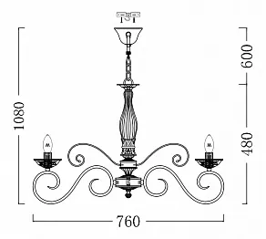 Подвесная люстра Maytoni Elegant 11 ARM333-08-W