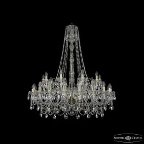 Подвесная люстра Bohemia Ivele Crystal 1411 1411/20+10/400/h-130 G