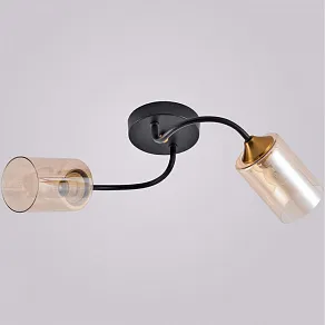 Накладной светильник Reluce 01608-1 01608-0.3-02 BK+BRASS