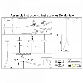 Подвесной светильник Mantra Arrecife 9354+9211 (1L)