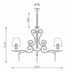 Подвесная люстра Rivoli Barbara P7 WT Б0038143