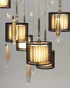 Подвесная люстра Manne Paula PL.5301-(8+4)+5CHshade