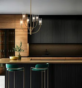 Люстра на штанге Maytoni Arco MOD223PL-06BS