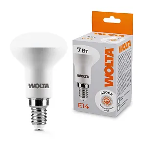 Лампа светодиодная Wolta  E14 7Вт 4000K 25S50R7E14