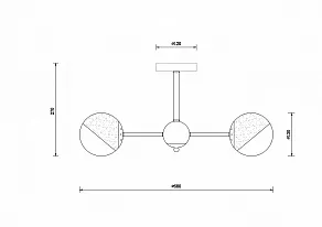 Люстра на штанге Freya Sonnet FR5271PL-05B
