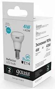 Лампа светодиодная Gauss R39 E14 4Вт 4100K 63124