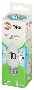 Лампа светодиодная Эра Green Line E27 10Вт 4000K LED B35-10W-840-E27 GL