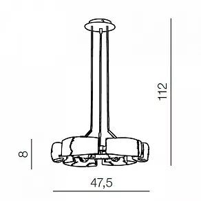 Подвесная люстра Azzardo Fiona 6 AZ0123
