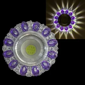 Встраиваемый светильник Reluce  42225-9.0-001PL MR16+LED3W CL/PP