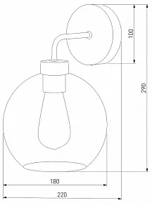 Бра TK Lighting Bari 4019 Bari Graphite