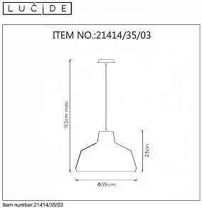 Подвесной светильник Lucide Neil 21414/35/03