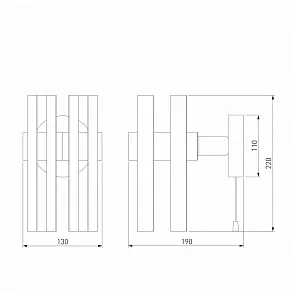 Бра Eurosvet Spada 70116/1 черный