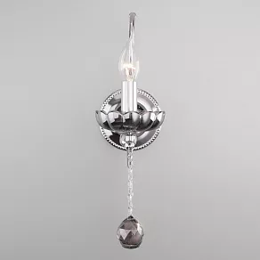 Бра Eurosvet Brezza 10107/1 хром/дымчатый хрусталь Strotskis