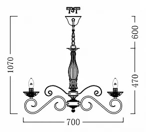 Подвесная люстра Maytoni Elegant 11 ARM333-06-W