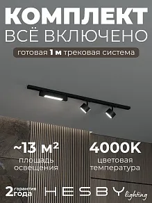 Комплект трековый Hesby Lighting Skylite №14 HSBL_kompl_S014_NI1B4K