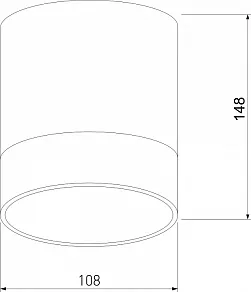 Накладной светильник Elektrostandard Light LED 35140/H черный