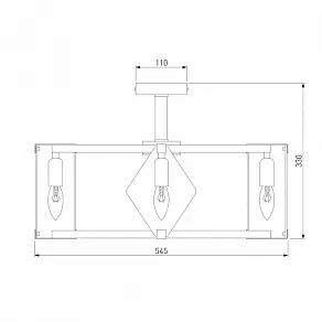Люстра на штанге Eurosvet Aragon 60126/5 черный Smart (60116/5)