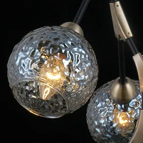 Люстра на штанге ILLUMICO  IL0263-5PSQ-79 BK AB