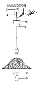 Подвесной светильник Globo Cherry 15138