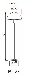 Торшер TopDecor Dome Dome F1 12 R