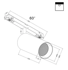 Светильник на штанге Maytoni Focus LED TR032-2-20W3K-W-B