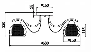 Потолочная люстра Freya Nikki FR5052-CL-06-W