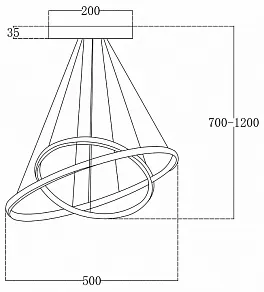 Подвесной светильник Escada Euler 10228/2LED