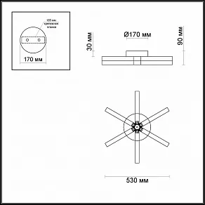 Накладной светильник Odeon Light Veira 4017/35CL