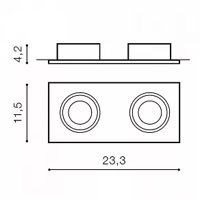 Встраиваемый светильник Azzardo Hugo 2 downlight AZ1739