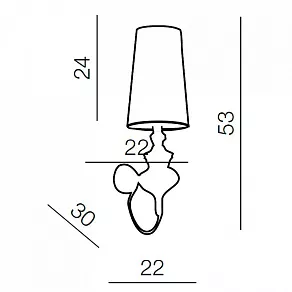 Бра Azzardo Baroco wall AZ0308