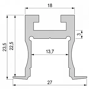 Профиль накладной Deko-Light ET-04-12 975230